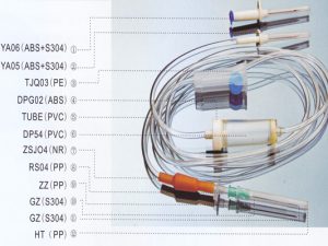 infusion set with double metal spike